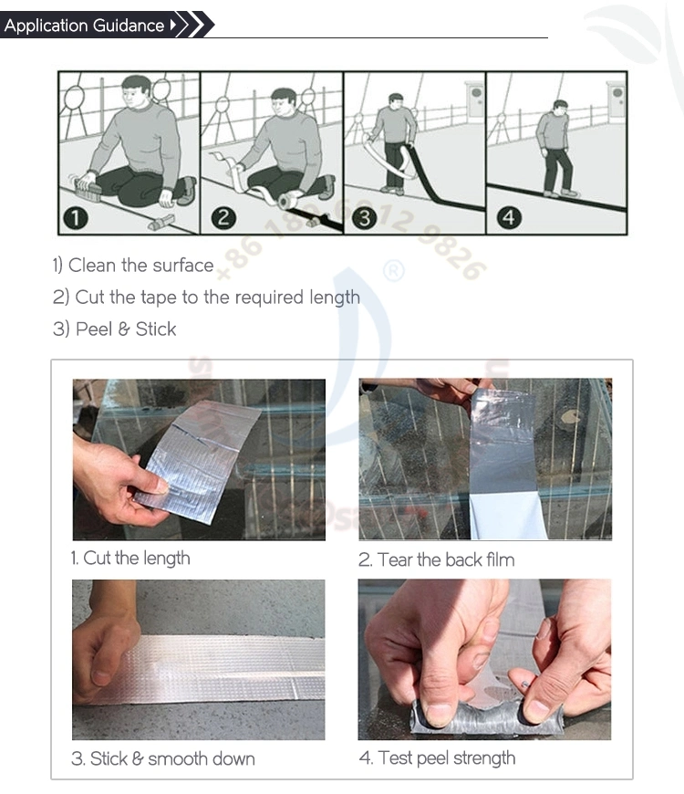 Weather Seal Mastics Butyl Rubber Tape for Leak Repair and Waterproofing